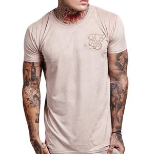 SikSilk Suede Wave Hem Zip Tee - NWT - Stone